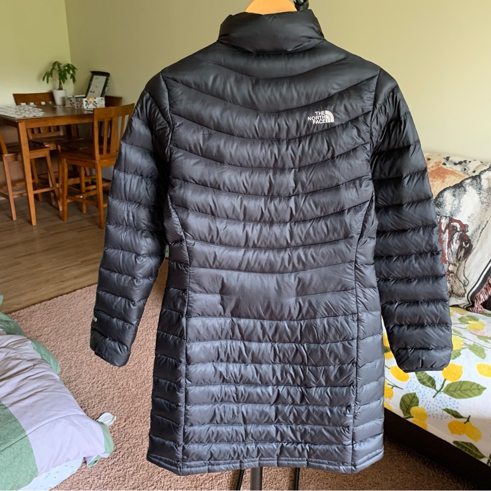 The North Face Down Puffer Parka Jacket Coat Black Women’s Small - Picture 2 of 10